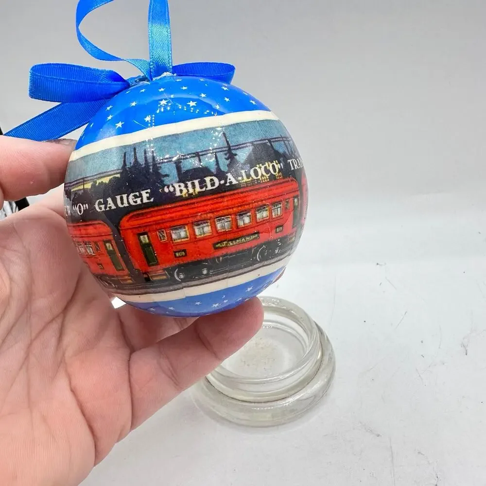 Lionel Trains 3" Christmas Ornament O Gauge holiday bauble BLUE - Picture 5 of 7